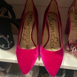 Sam Edelman hazel pink velvet